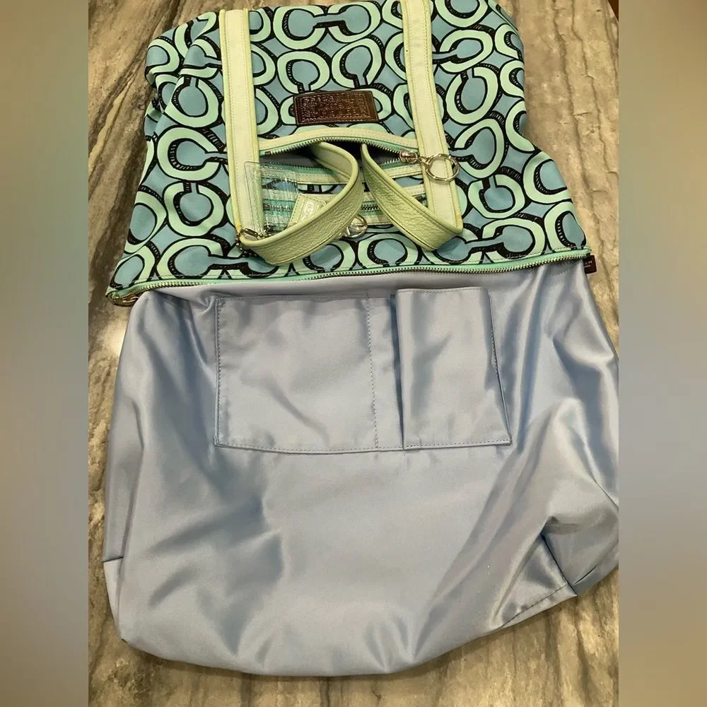Coach Poppy 3D‎ Op Art Glam Tote Purse Handbag